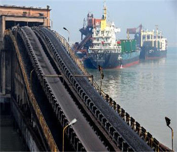 belting conveyor in the port