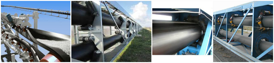 pipe tube rubber conveyor belt