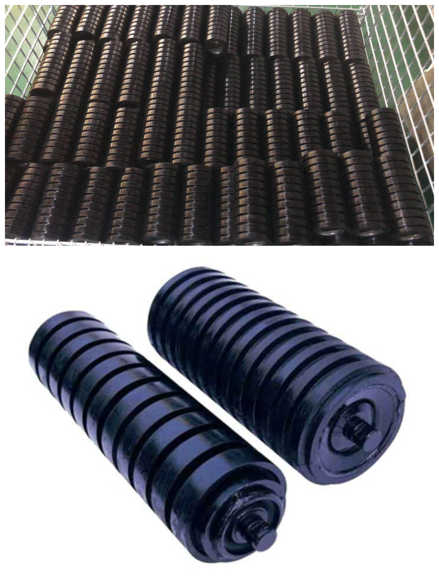 Rubber Buffer Roller For Conveyor